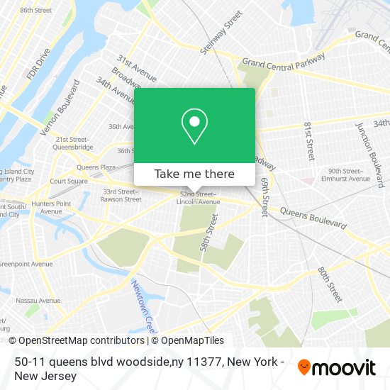 50-11 queens blvd woodside,ny 11377 map