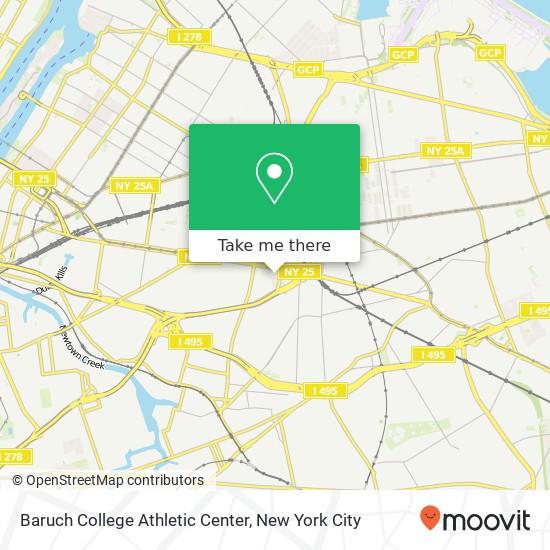 Mapa de Baruch College Athletic Center