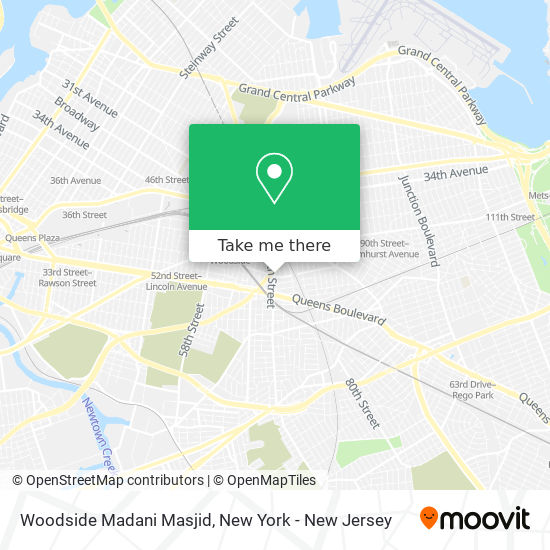 Woodside Madani Masjid map