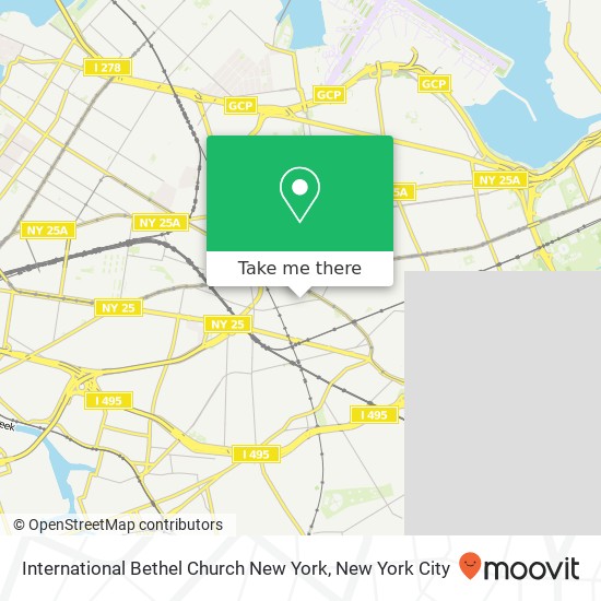 Mapa de International Bethel Church New York