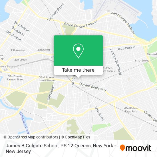 Mapa de James B Colgate School, PS 12 Queens
