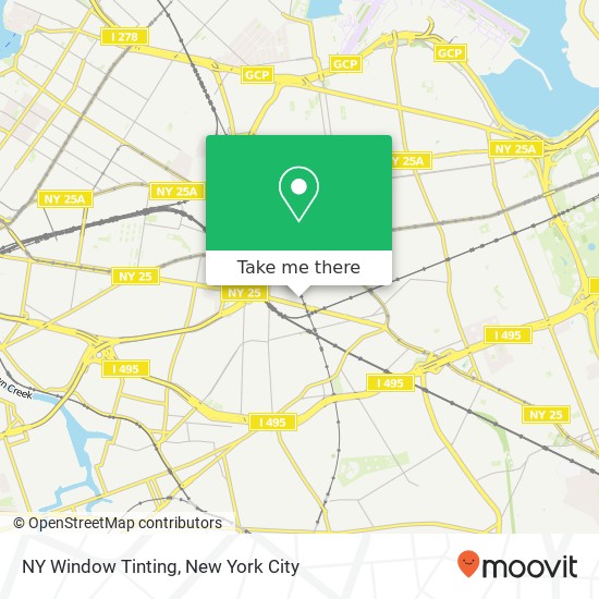Mapa de NY Window Tinting