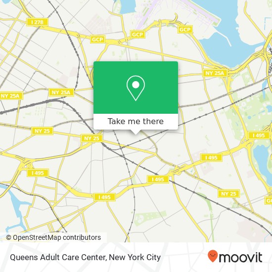 Mapa de Queens Adult Care Center