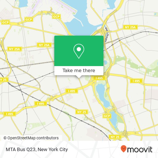 Mapa de MTA Bus Q23