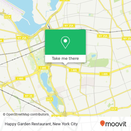 Mapa de Happy Garden Restaurant