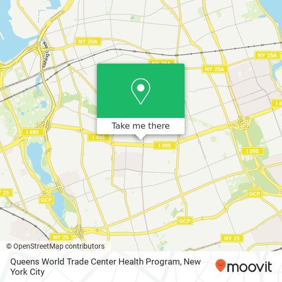 Queens World Trade Center Health Program map