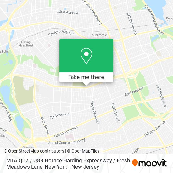 MTA Q17 / Q88 Horace Harding Expressway / Fresh Meadows Lane map