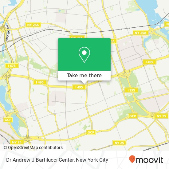 Dr Andrew J Bartilucci Center map