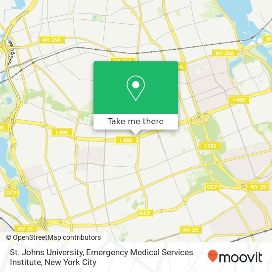 St. Johns University, Emergency Medical Services Institute map