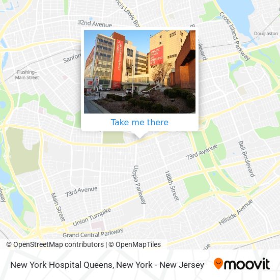 Mapa de New York Hospital Queens