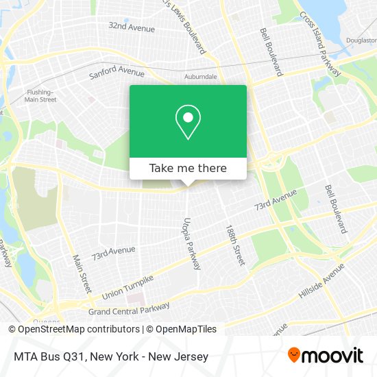 Mapa de MTA Bus Q31