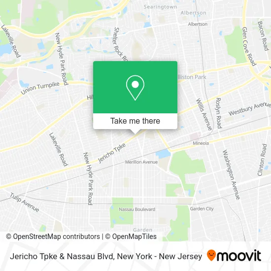 Jericho Tpke & Nassau Blvd map