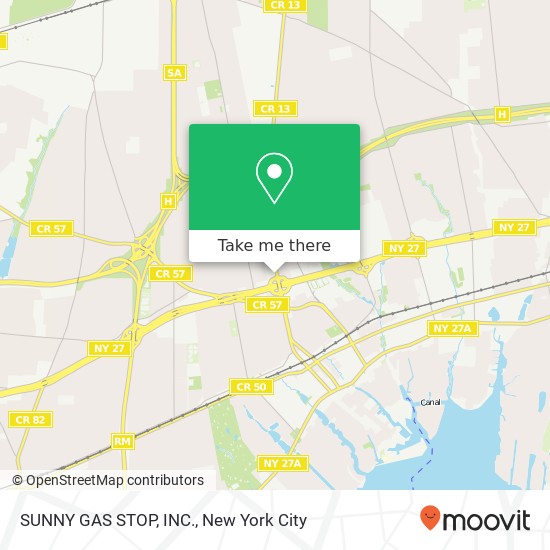 Mapa de SUNNY GAS STOP, INC.
