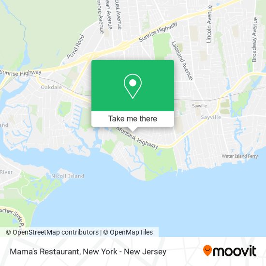 Mama's Restaurant map