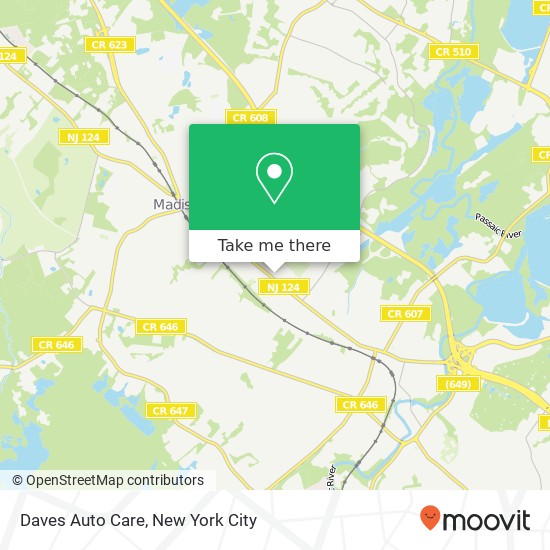 Mapa de Daves Auto Care