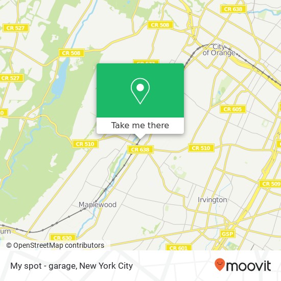 Mapa de My spot - garage