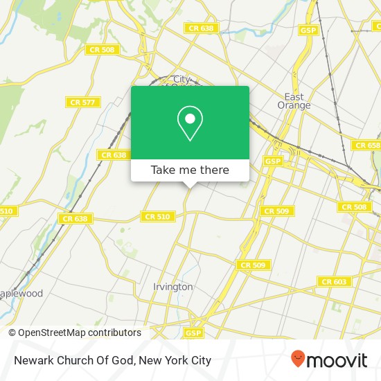 Mapa de Newark Church Of God