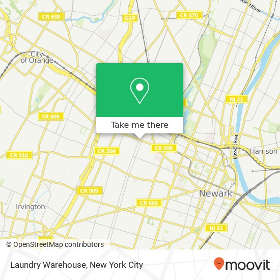 Mapa de Laundry Warehouse