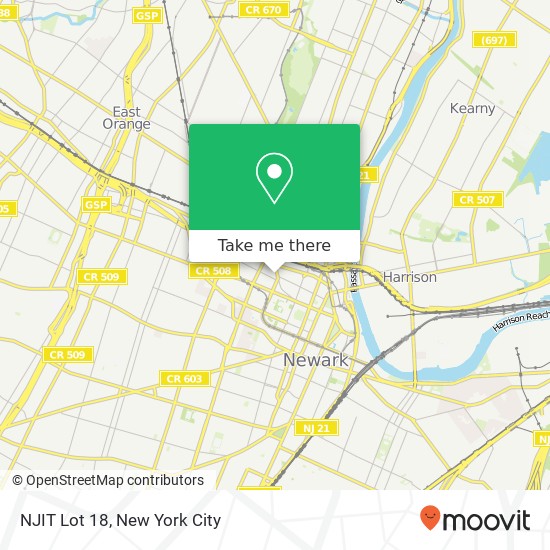Mapa de NJIT Lot 18