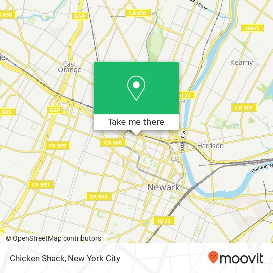 Mapa de Chicken Shack