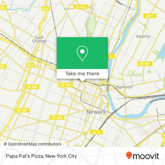 Mapa de Papa Pat's Pizza