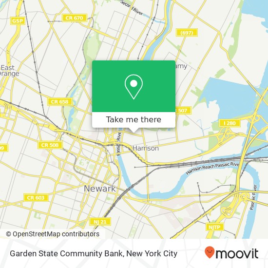 Mapa de Garden State Community Bank