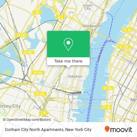 Gotham City North Apartments map