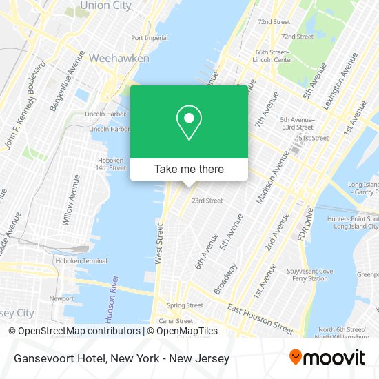 Gansevoort Hotel map