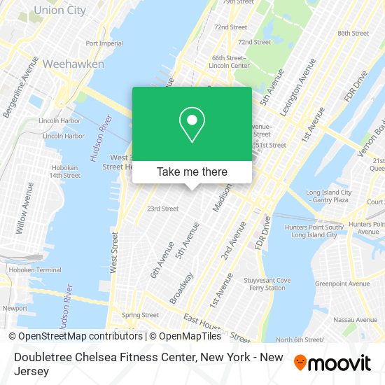 Doubletree Chelsea Fitness Center map