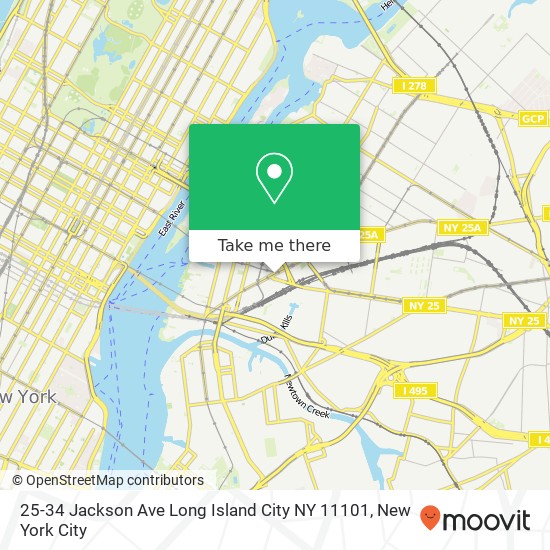 Mapa de 25-34 Jackson Ave Long Island City NY 11101