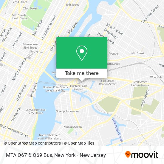 Mapa de MTA Q67 & Q69 Bus