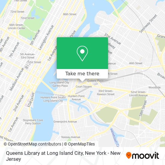 Mapa de Queens Library at Long Island City