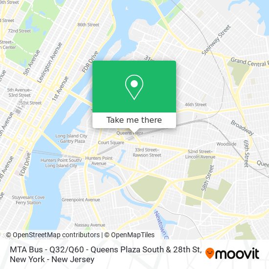 MTA Bus - Q32 / Q60 - Queens Plaza South & 28th St map