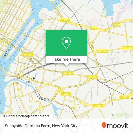 Mapa de Sunnyside Gardens Farm