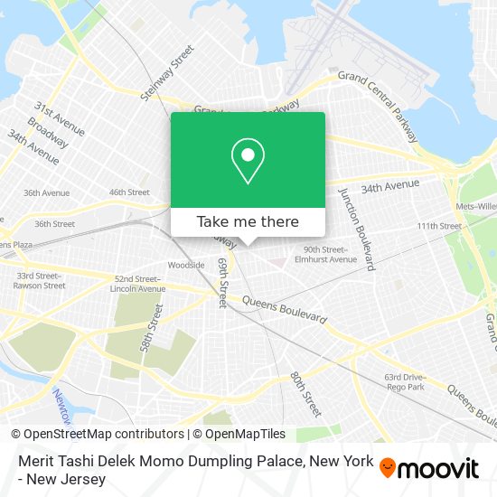 Mapa de Merit Tashi Delek Momo Dumpling Palace