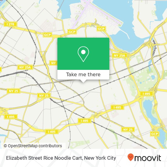 Elizabeth Street Rice Noodle Cart map