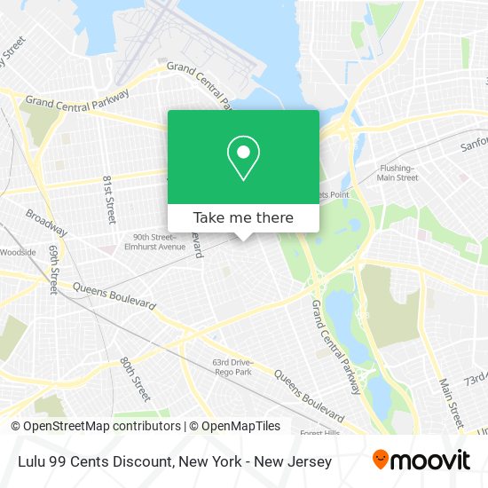 Lulu 99 Cents Discount map