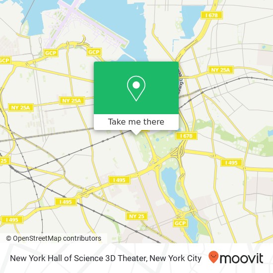 Mapa de New York Hall of Science 3D Theater