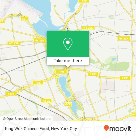 Mapa de King Wok Chinese Food