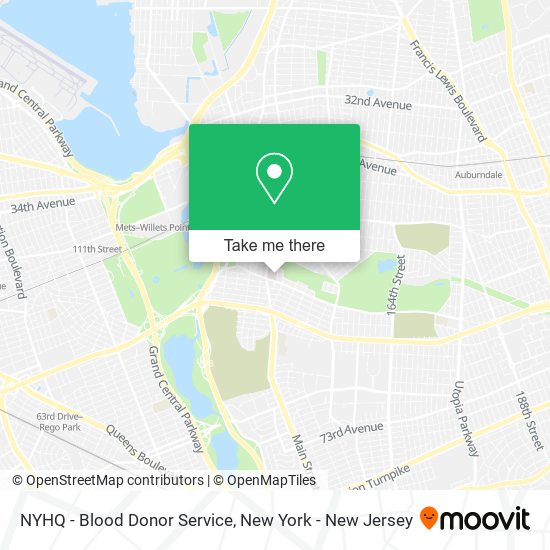 NYHQ - Blood Donor Service map