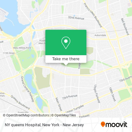NY queens Hospital map