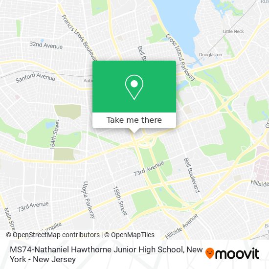 Mapa de MS74-Nathaniel Hawthorne Junior High School