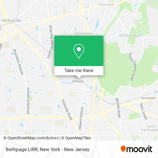 Bethpage LIRR map