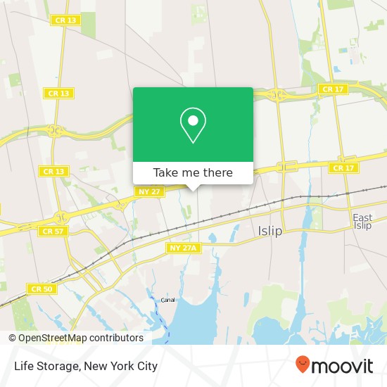 Life Storage map