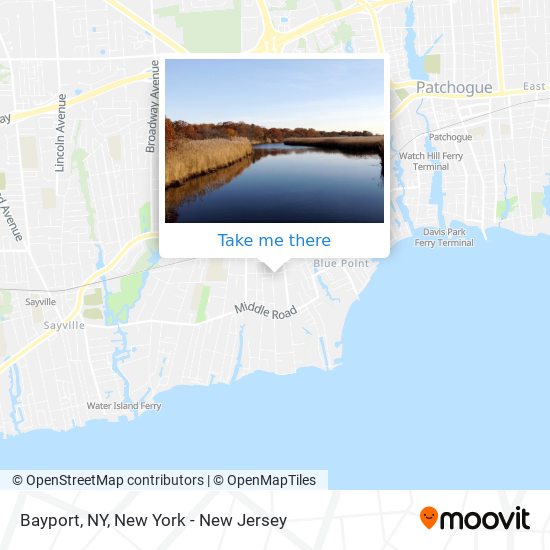 Bayport, NY map