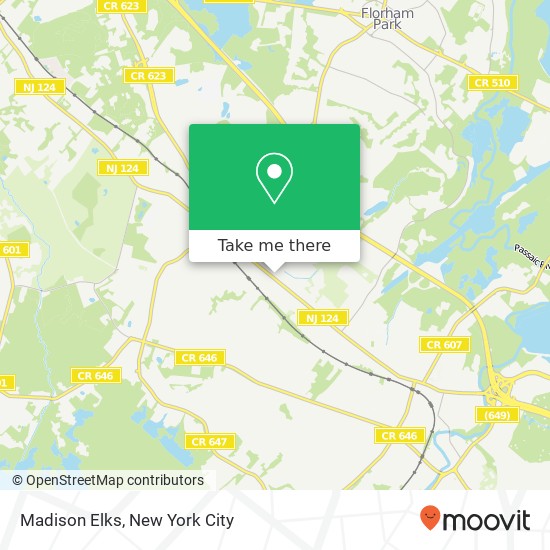 Mapa de Madison Elks