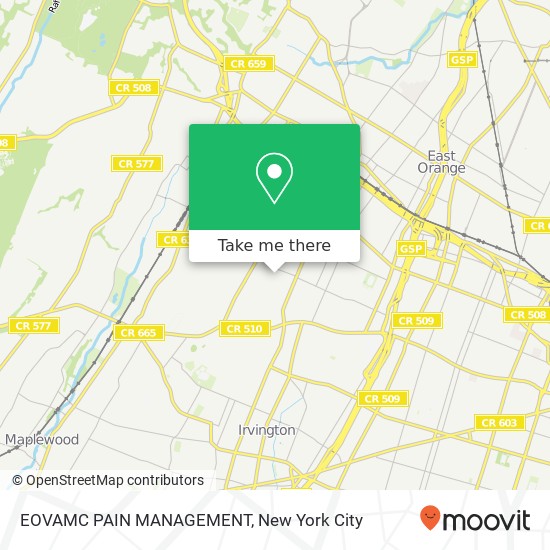 EOVAMC PAIN MANAGEMENT map