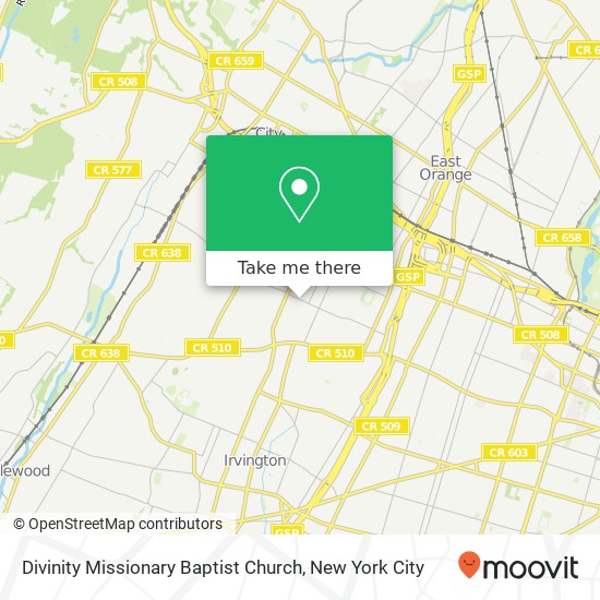 Mapa de Divinity Missionary Baptist Church