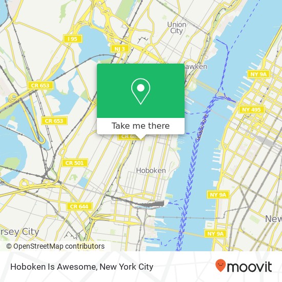 Mapa de Hoboken Is Awesome