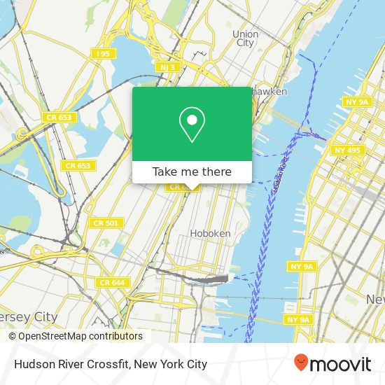 Mapa de Hudson River Crossfit